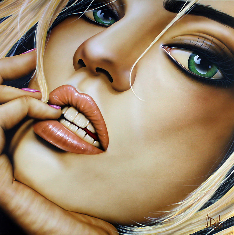 figurative portrait art of a woman by Scott Rohlfs