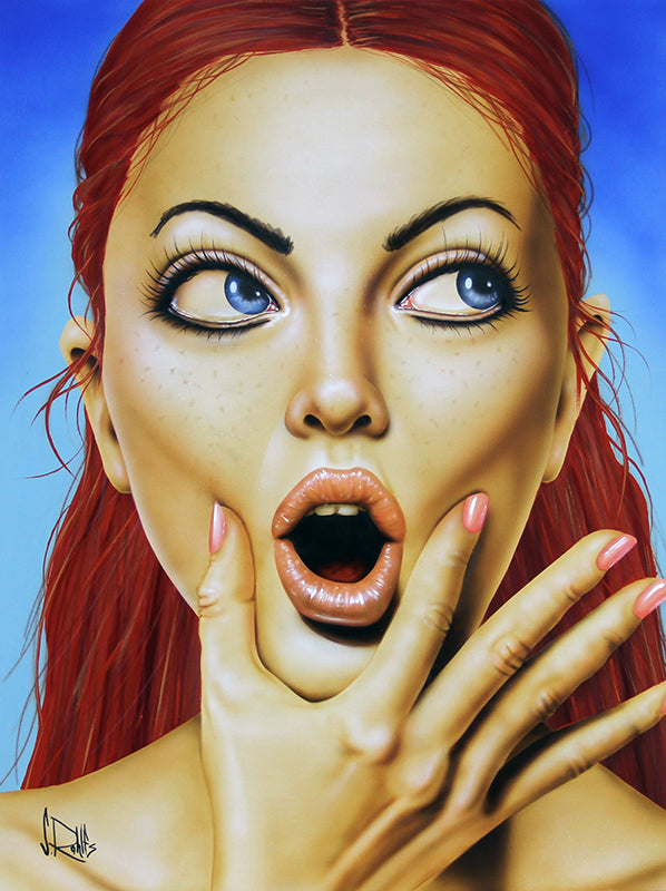 figurative portrait art of a woman by Scott Rohlfs